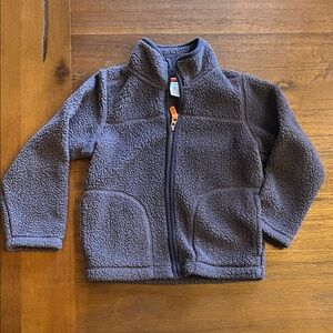 Sz 5 Carter's Cozy Fleece Jacket - Dark Gray